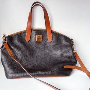 Black and Brown Leather Dooney & Bourke Handbag